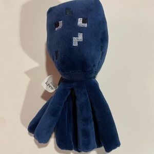 Minecraft blue Overworld Squid 6" Plush